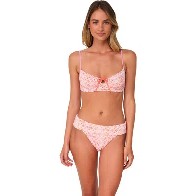 Swim Systems Maggie Underwire Bikini Swimsuit Top In Pink