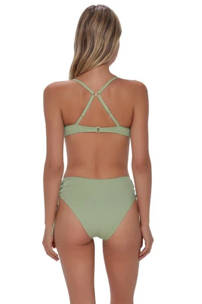 Swim Systems Malia High Waist Bikini Swim Bottoms In Green