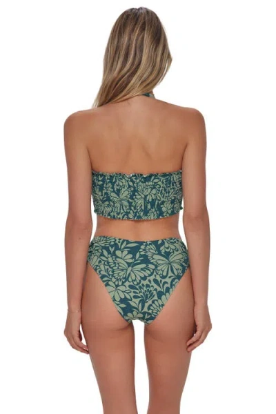 Swim Systems Malia High Waist Bikini Swim Bottoms In Green