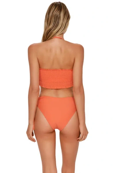 Swim Systems Malia High Waist Bikini Swim Bottoms In Orange