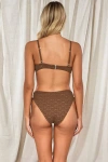 Swim Systems Malia High Waist In Cocoa Daisy Eyelet