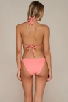Swim Systems Mckenna Tie Side Bikini Swim Bottoms In Coral Rio Rib
