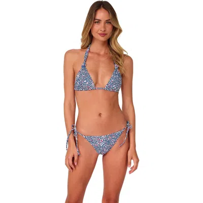 Swim Systems Mila Triangle Bikini Swimsuit Top In Blue