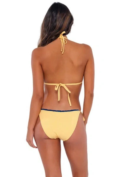Swim Systems Monica Tie Side Bottom In Honey Bay Rib