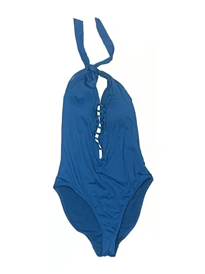Pre-owned Swim Systems One Piece Swimsuit In Blue