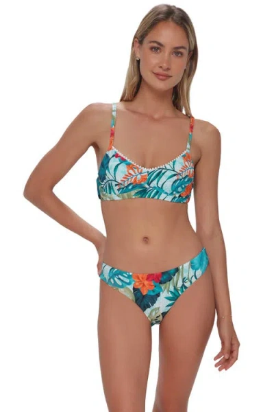 Swim Systems Pom Pom Annalee Underwire Bikini Swimsuit Top In Multi