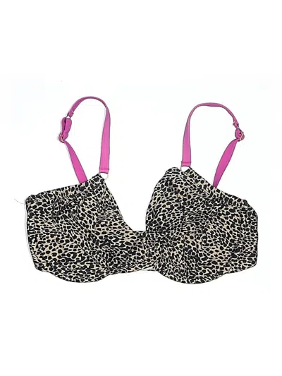 Pre-owned Swim Systems Swimsuit Top Gold Animal Print Pattern Swimwear
