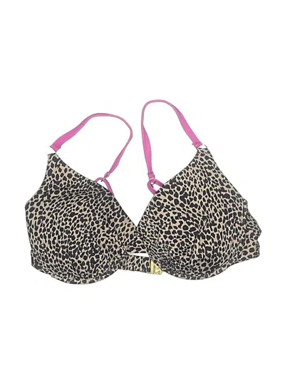 Pre-owned Swim Systems Swimsuit Top Gold Animal Print Pattern Swimwear
