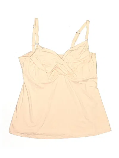 Pre-owned Swim Systems Swimsuit Top Ivory Swimwear