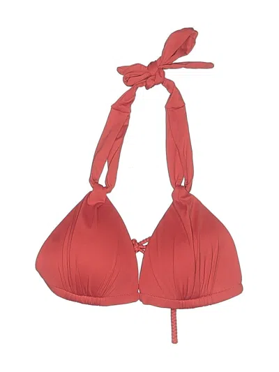 Pre-owned Swim Systems Swimsuit Top Red Swimwear