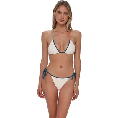 Swim Systems Trisha Triangle Bikini Swimsuit Top In White