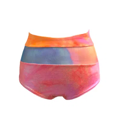 Swim With Poppies Women's Belvett Sunset Boulevard High Waisted Bikini Bottom