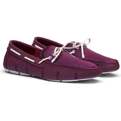Swims Braided Lace Loafer In Purple