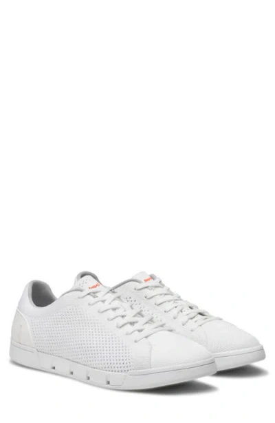 Swims Breeze Tennis Knit Sneaker In White