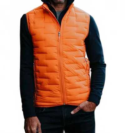Swims Lofoten Seamless Down Puffer Vest In Orange