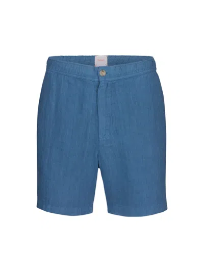 Swims Men's Amalfi Linen Shorts In Slate Blue