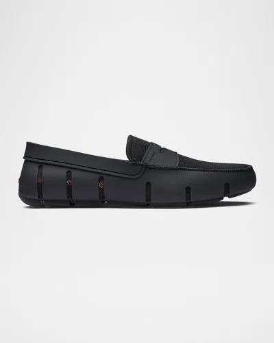 Swims Men & Apos;s Mesh Penny Loafers In Black
