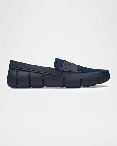 Swims Men & Apos;s Mesh Penny Loafers In Blue