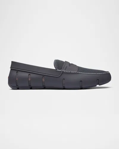 Swims Men & Apos;s Mesh Penny Loafers In Gray