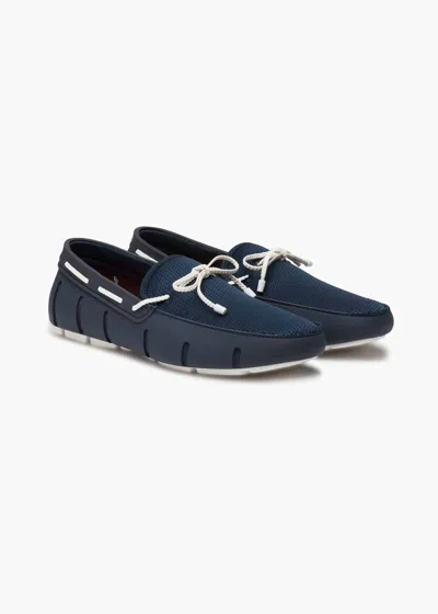 Swims Men's Braided Lace Loafer In Navy In Blue