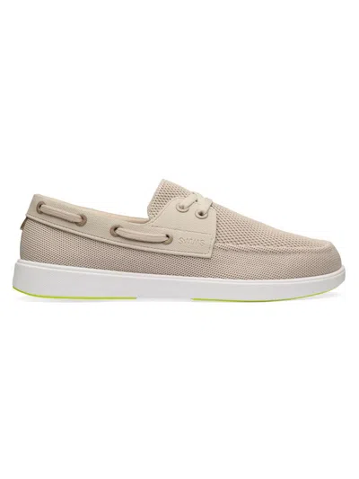 Swims Men's Breeze Boat Shoes In Mist Sand White