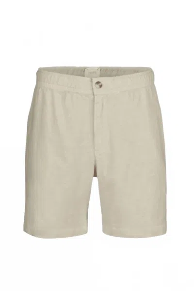Swims Men's Linen Samos Short In Mist In Brown