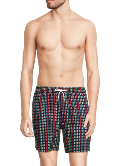 Swims Men's Punto Geometric-print Swim Shorts In Navy Multi