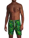 Swims Men's Printed Drawstring Swim Shorts In Green