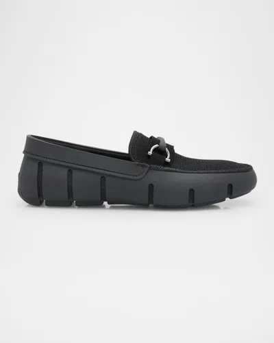 Swims Men's Sporty Bit Loafers In Black/black