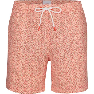 Swims Mosaico Printed Swim Trunks In Pink