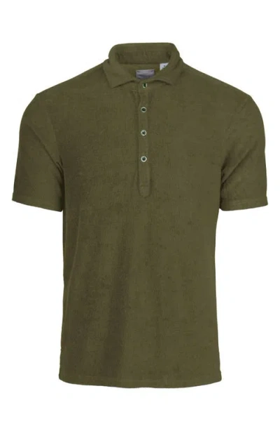 Swims Myrtos Velour Cover-up Polo In Green