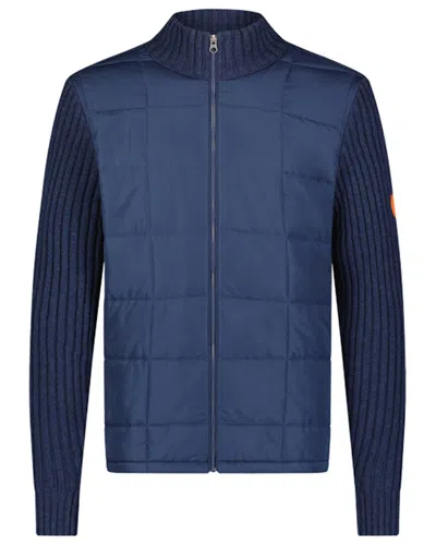 Swims Ramberg Full Zip Quilted Sweater Jacket In Blue