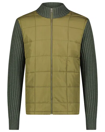 Swims Ramberg Full Zip Quilted Sweater Jacket In Green