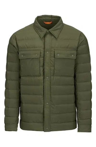 Swims Sapparo 650-fill-power Down Shirt Jacket In Gray