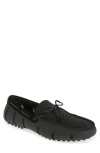 Swims Woven Driving Loafer In Black