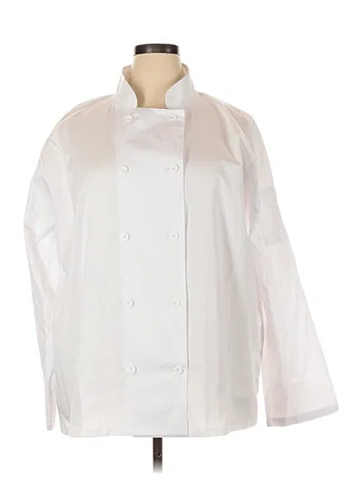 Pre-owned Swimsuits For All 3/4 Sleeve Top White Mock Neckline Tops
