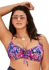 Swimsuits For All Adjustable Push Up Underwire Bikini Top In Multi