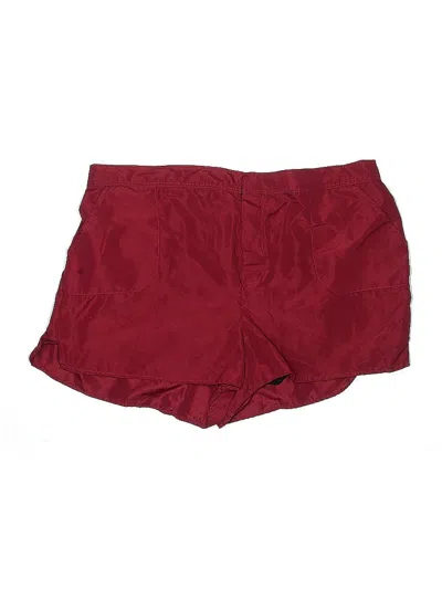 Pre-owned Swimsuits For All Athletic Shorts In Burgundy