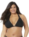 Swimsuits For All Beach Babe Triangle Bikini Top In Black