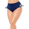 Swimsuits For All Bow High Waist Brief In Blue