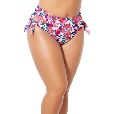 Swimsuits For All Bow High Waist Brief In Multi