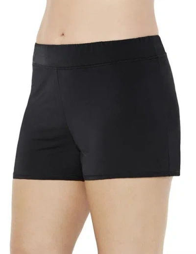 Swimsuits For All Chlorine Resistant Banded Swim Short In Black