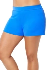 Swimsuits For All Chlorine Resistant Banded Swim Short In Blue