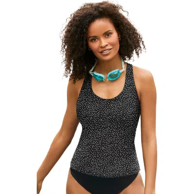 Swimsuits For All Chlorine Resistant Racerback Tankini Top In Gray