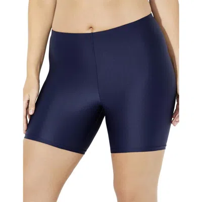 Swimsuits For All Chlorine Resistant Swim Bike Short In Blue