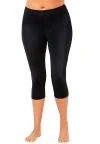 Swimsuits For All Chlorine Resistant Swim Capri In Black