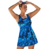 Swimsuits For All Chlorine Resistant Tank Swimdress In Burgundy