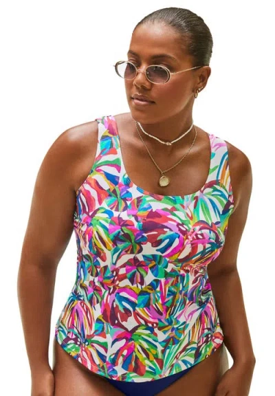 Swimsuits For All Classic Tankini Top In Multi