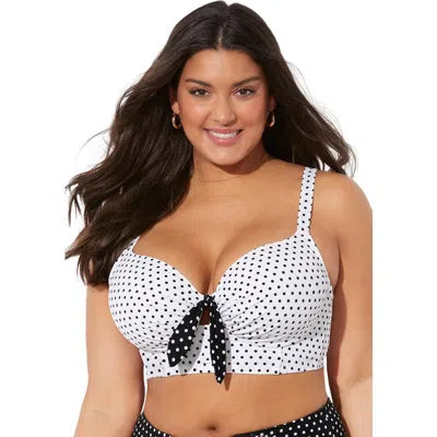 Swimsuits For All Confidante Bra Sized Underwire Bikini Top In White