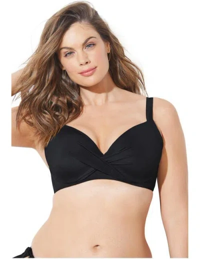 Swimsuits For All Dame Underwire Bikini Top In Black